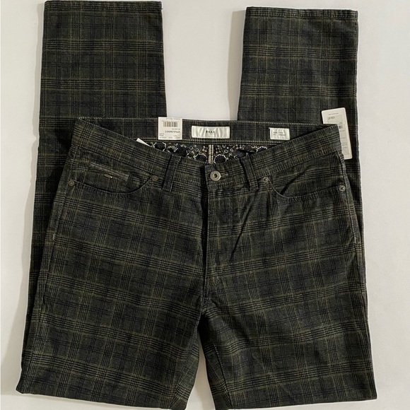 BRAX Brax Pants Cadiz Woo.Look 3.0 Straight LegPants Plaid NWT size 36
